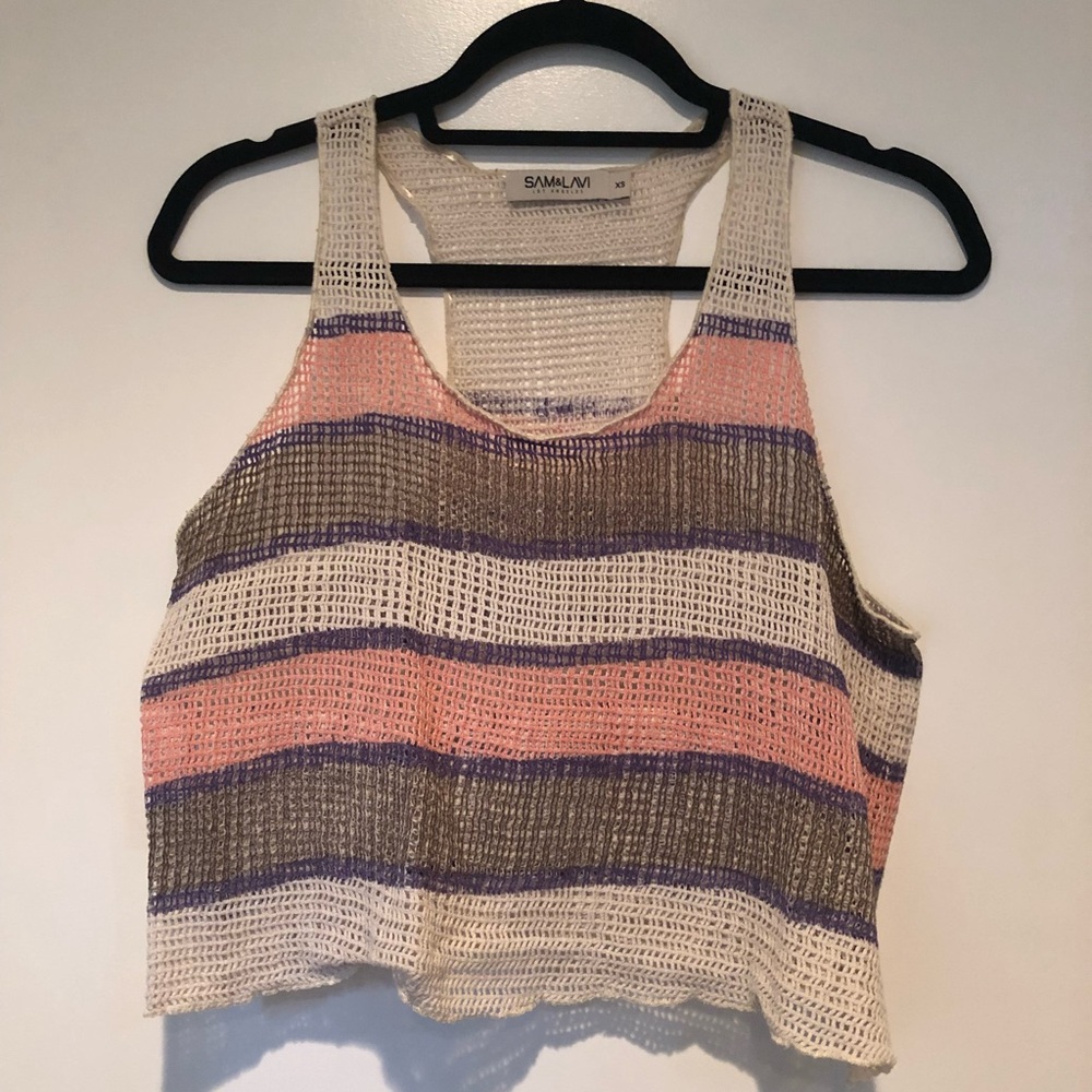 Sam & Lavi Cotton Weaved Crop Top XS